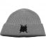bluecheese grey shield beanie hat
